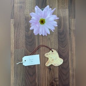 Handmade necklace, yellow/brown colors mixed